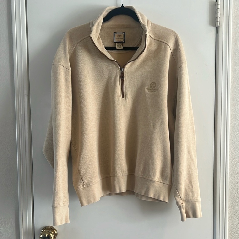Joey Rodolfo Vintage Mens 3/4 Zip Golf Pullover 100% Cotton